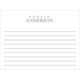 Full Name Flat Note Cards with Writing Lines - Raised Ink Image 3 of 3